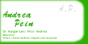 andrea pein business card